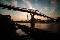 Millenium bridge and shard