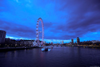 The London eye in the first light
