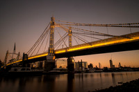 Albert Bridge at dusk
