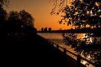 Battersea Park at sunset