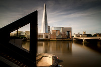 The Shard on a quiet Thames - early morning