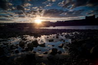 Thames puddle and sun
