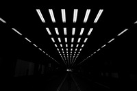 the lights in the Barbican car tunell