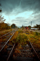 Rail tracks Sighetttu Marmatiei Romania