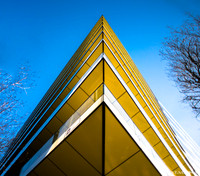 Yellow balconies on the Thames