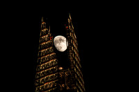 moon in the  Shard London