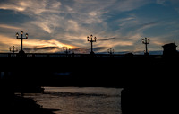 sunset on Blackfriars bridge