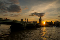 parliament at dusk